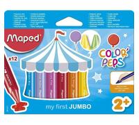 [861311-3] Maped Lot de 3 étuis de 12 my first Crayons de cire COLOR'PEPS JUMBO
