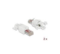86416 RJ-45 Blanc connecteur de Fils - Connecteurs de Fils (RJ-45, Blanc, Cat6, U/UTP (UTP), 18 mm, 52,8 mm)