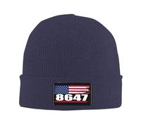 8647 86 47 Drapeau Américain Femme Homme Bonnets Tricoté Épais Bonnets Hiver Classique Watch Cap pour Casque Moto Cyclisme Sport