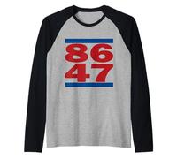 8647 Style rétro Style Protestation Politique Design Manche Raglan