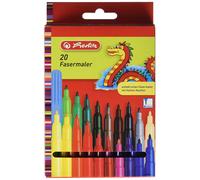 [8649238-3] herlitz Lot de 3 étuis en carton de 20 Feutres assortis