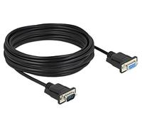 86599 Câble D-Sub 9pin Femelle, D-Sub 9pin Mâle PVC L: 10m Noir DELOCK