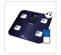 8661Cardio X4 Usb-R, Impédancemètre Connecté Sans Pile, Rechargeable Usb, Réparable, 180 Kg, Bleu Nuit