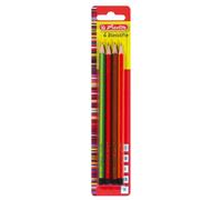 [8670051-3] herlitz Lot de 3 Lots de 4 crayons papier, hexagonal, assorti dur...
