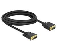 86750 Câble DVI-A (12+5) Mâle,VGA Mâle Single Link L: 3 mètres DELOCK