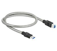 DeLOCK 86777 câble USB 0,5 m USB 3.2 Gen 1 (3.1 Gen 1) USB A USB B Argent
