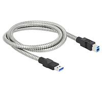 86778 Câble USB A mâle, USB B mâle 1m argent 24AWG, 28AWG DELOCK