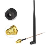 868 Mhz Antenne Rp Sma Nfc Rfid Antenne Rp-Sma Mâle + Rp-Sma Câble Pigtail Homme Rg178 15cm 6 Pouces Pour Antenne Wifi Gsm Sans Fil Wifi Homogène Ccu3 Ccu2 Cc1101 Radio Jambon