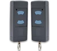 868 MHz - Lot de 2 émetteurs manuels pour porte de garage Hörmann HSE2-868, HSM4-868, HS4-868, compatible avec les boutons Hörmann Blue 868,3 MHz - Télécommande de garage - 2 boutons