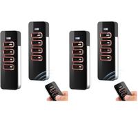 868MHz Telecommande Compatible avec Sommer Pearl,4 Canaux télécommande Porte de Garage pour 4018V000, 4015862001900,Bip Portail Porte De Garage (Lot de 4)