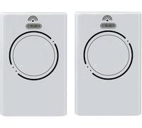 868MHz Télécommande Portail, 4 Canaux Telecommande Porte de Garage, Blanc, Compatible FAAC XT2 SLH LR, XT4 SLH, DL2/DL4 - Technologie Rolling