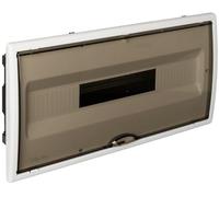 '8690pf - Boîte à distribution. Avec PTA fumé et cadre blanc. 450 x 222 x 72. Jusqu'à 22 éléments. Montage.