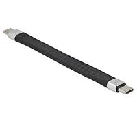 86939 Câble USB C mâle, recto-verso 0,13m noir 10Gbps 5A DELOCK