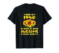 86e Anniversaire 86 Ans de génial Amateur de Tournesol né en 1940 T-Shirt