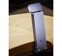 86lux Lampe de Lecture Rechargeable Liseuse LED USB-C, Légère 46 g, Lampe à Pince Marque-Page avec 3 Températures de Couleur, Jusqu'à 80H d'Autonomie, Violet