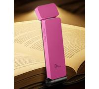 86lux Lampe de Lecture Rechargeable Liseuse LED USB-C, Légère 46 g, Lampe à Pince Marque-Page avec 3 Températures de Couleur, Jusqu'à 80H d'Autonomie