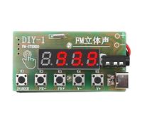 87-108MHz AM/FM onde moyenne FM 2 bandes st¿r¿o num¿rique Tuning casque Radio Kit bricolage Production pi¿ces d'enseignement - Type Button style