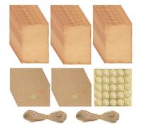 87 pièces L'Ensemble de Papeterie Vintage, Enveloppe Ancienne Papier À Lettre avec 40 Papier Vintage A5, 20 Enveloppes, 25 autocollants et 2 cordes en jute de 5 m pour carte au trésor, lettre d'amour