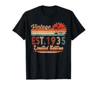 87 Years Old Gifts Vintage 1935 Limited Edition 87th Birthday T-Shirt Graphique avec Valeur