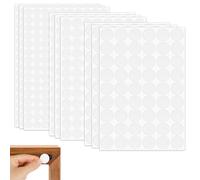 870 Feuilles de Cache Vis Autocollants en PVC Blanc Pour Décoration de Meubles en Bois (12 mm, 15 mm, 21 mm)