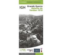 87055 BATAILLE DE VERDUN 1916 1/75.000