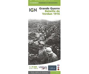 87055 BATAILLE DE VERDUN 1916 1/75.000
