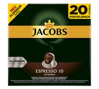 Jacobs Espresso 10 Intenso, Capsules de Café, Compatible avec Nespresso, 20 Capsules DE 5,2 g
