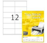 [8715-10] TOP STICK Lot de 10 Boites de 1200 Etiquettes universelles 105 x 48...
