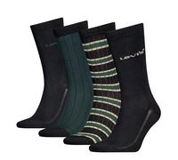 8719965009202 Coupe Droite à Rayures Classic Sock Giftbox, Green Black Combo, 43-46 (Lot de 4) Hommes
