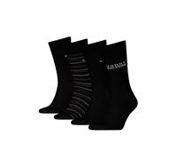 8719965009202 Tin Tommy Stripe Sock Giftbox, Noir, 39-42 (Lot de 4) Hommes