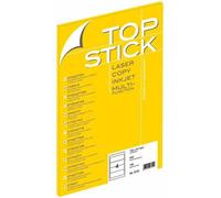 TOP STICK Etiquette pour dos de classeur, 192 x 61 mm, blanc Blanc G