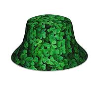 874 Chapeau De Pêcheur Trèfle Vert À Quatre Feuilles Bobs Femme Unisex Chapeau De Plage Mode Chapeaux De Visière pour Voyage Camping Hommes