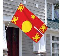 874 Drapeaux Décoratifs D'Extérieur Drapeau du Peuple Hmong du Laos Bannière De Jardin Double Face Bannière De Cour Classique Bannière Extérieure pour Vacances Pelouse Cour 90x150 cm