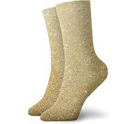 874 Hommes Socquettes, Fond De Paillettes D'Or Chaussettes Antidérapante Socquettes De Sport Renforcées Chaussettes De Sport Pour Handball Marche Randonnée 40cm