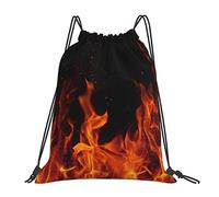 874 Sac À Dos À Cordon, Flamme Rouge Sac À Cordon Léger Sac De Gym Unisexe Sac De Natation pour Fitness Cadeaux 36X42Cm