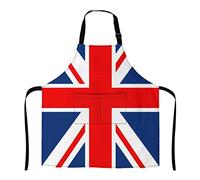 874 Tablier Femme, Drapeau Britannique Du Royaume-Uni Tablier De Cuisine Personnalisé Tablier Cuisine Résistant À L'Huile Chef Tablier Pour Barbecue Cuisiner Café