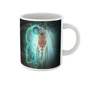874 Tasse À Café En Porcelaine Corps 3D D'Une Attaque D'Artère Anatomique De L'Intestin Humain Humoristique Mugs Aquarelle Tasses À Thé 330Ml Pour Noël,Amies,Café