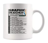 874 Tasse À Café Graphic Designer Naming Convention Final Psd Hate My Life Birthday Designer Graphics Tasse En Céramique Drôle Café Tasses Fine Tasse À Thé 330 Ml