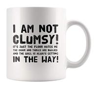 874 Tasse À Café Pour Les Personnes Maladroites, Je Ne Suis Pas Maladroit Gawky Person Humorouss High Gloss White Finish Drôle Humour Tasse En Porcelaine 330 Ml