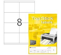 [8770] TOP STICK Etiquette universelle, 105 x 70 mm, blanc