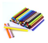 88 Bâtonnets de colle de couleur, 7 x 100 mm, Hot Melt Bâtons de Colle pour pistolet à colle chaude de 7 mm, 16 couleurs