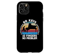 88 Keys 10 Fingers Pianist Musician Keyboard Player Piano Coque pour iPhone 11 Pro