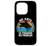 88 Keys 10 Fingers Pianist Musician Keyboard Player Piano Coque pour iPhone 15 Pro