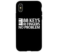 88 Keys 10 Fingers Pianist Musician Keyboard Player Piano Coque pour iPhone X/XS