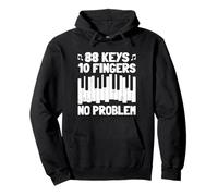 88 Keys 10 Fingers Pianist Musician Keyboard Player Piano Sweat à Capuche