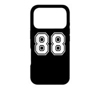 88 numéros Quatre-Vingt-Huit Sports d'équipe Correspondant à l'équipe Varsity Coque pour iPhone 17 Pro