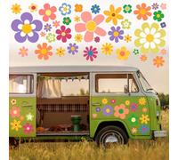 88 PCS Autocollants de Voiture,Fleur Sticker Autocollant Vinyle Automobile Décoration Extérieure Décorations de Voiture Accessoires Decal Sticker pour SUV Camion Moto Portes Murs Ordinateur Portable