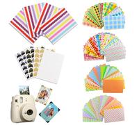 88 Pièces Autocollants de Bordure Photo,Photo Cadres Bordures Autocollants,Ensemble d'Autocollants Film Colorés, Album Bricolage, pour Film Instax Mini 12 Polaroid Instax Minis Films Instaxs Mini Film