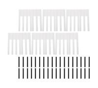88 Pièces Touches de Piano en Acrylique, 88 Noir Blanc | Kit 36 Noires et 52 Blanches, Fronts Fixés, pour Entretien D’instrument et Restauration Acoustique