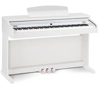 Classic Cantabile DP-50 WM Piano Numérique - 88 touches clavier pondérée à marteaux - Clavier électronique avec USB, 3 Pédales, 32 polyphonie, 14 voix - Synthetiseur debutant - Blanc mat